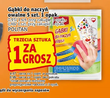 Gąbki do naczyń owalne Gosia promocja w Prim Market