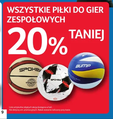 Piłki do gier zespołowych promocja w Selgros