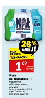 Woda gazowana Nałęczowianka promocja w Twój Market