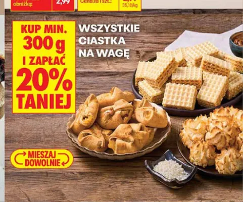 Ciastka na wagę promocja w Biedronka