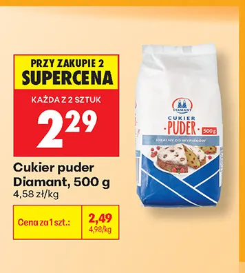 Cukier puder Diamant promocja w Biedronka