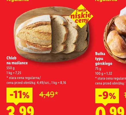 Chleb na maślance promocja w Lidl