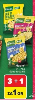 Nudle Knorr Cheese Carbonara promocja w Carrefour