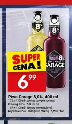 Piwo Garage Hardcore Merry Berry 8,0% promocja w Twój Market