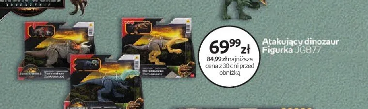 Atakujący dinozaur Figurka JGB77 MATTEL Jurassic World promocja w Empik