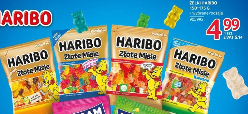 Żelki Haribo 150-175 g promocja w Selgros
