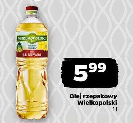 Olej rzepakowy Wielkopolski promocja w Netto