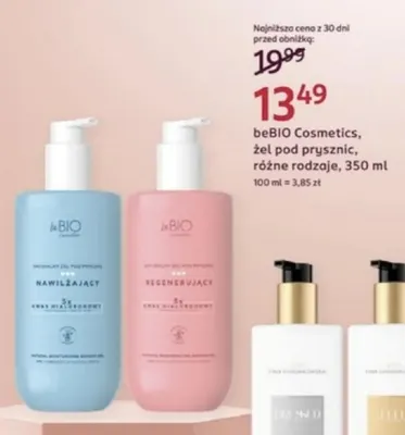 Żel pod prysznic nawilżający beBIO Cosmetics promocja w Rossmann