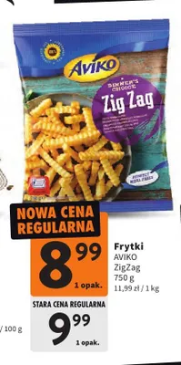 Frytki Aviko ZigZag promocja w Intermarche