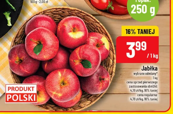 Jabłka promocja w POLOmarket