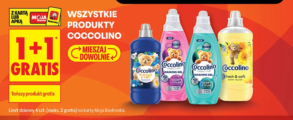Żel do prania Coccolino Wonder Wash Ultra Care promocja w Biedronka
