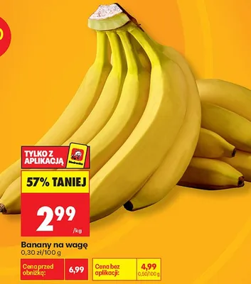 Banany na wagę promocja w Biedronka