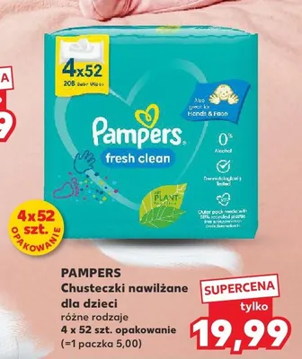 Chusteczki nawilżane dla dzieci promocja w Kaufland