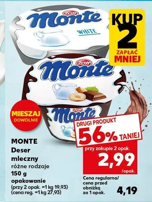 Deser mleczny różne rodzaje promocja w Kaufland