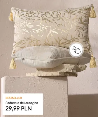 Poduszka dekoracyjna Sinsay Home promocja w Sinsay