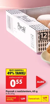 Pączek z nadzieniem promocja w Biedronka