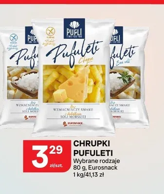 Chrupki kukurydziane Pufuleti z solą morską promocja w Chorten