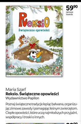 Książka Reksio. Świąteczne opowieści Maria Szarf promocja w Empik