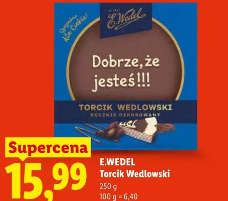 Torcik Wedlowski E.WEDEL promocja w Lidl