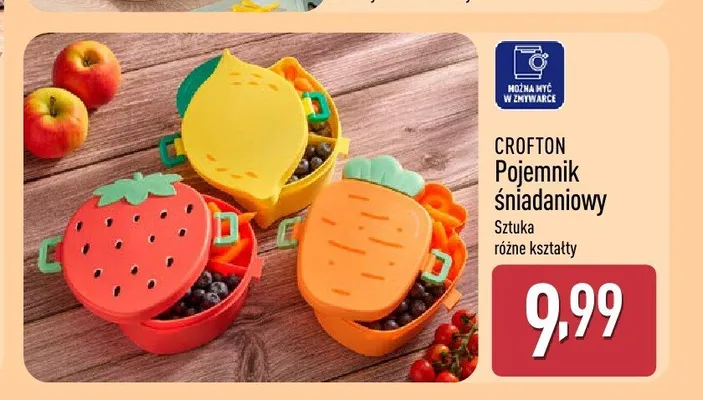 Pojemnik śniadaniowy Crofton pomarańcza promocja w Aldi