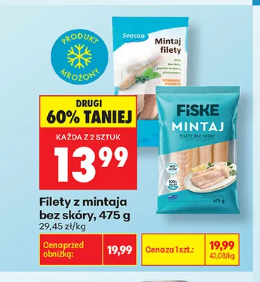 Filety z mintaja bez skóry Fiske promocja w Biedronka