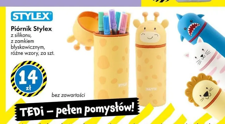 Piórnik silikonowy Stylex promocja w Tedi