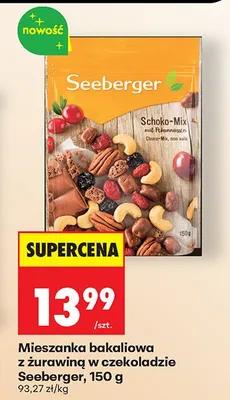 Mieszanka bakaliowa z żurawiną w czekoladzie Seeberger promocja w Biedronka