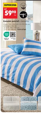 Komplet pościeli z bawełny Smukee 160x200 cm promocja w Biedronka