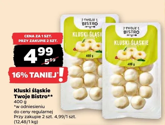 Kluski śląskie Twoje Bistro promocja w Netto
