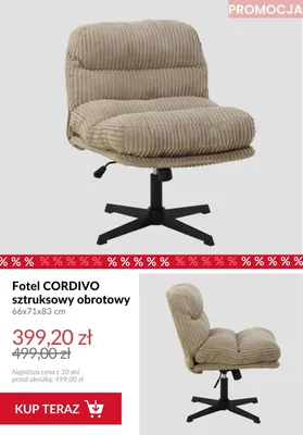 Fotel obrotowy Cordivo sztruksowy promocja w Homla
