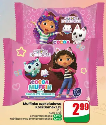 Muffinka czekoladowa Koci Domek LLS promocja w Dino