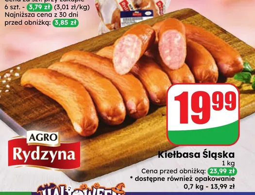 Kiełbasa śląska Agro Rydzyna promocja w Dino