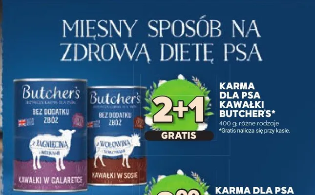 Karma dla psa kawałki promocja w Stokrotka