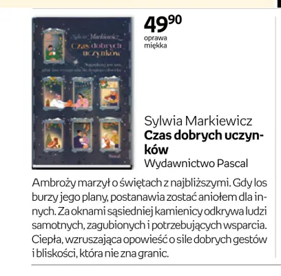 Książka Czas dobrych uczynków Sylwia Markiewicz promocja w Empik