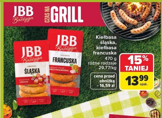 Kiełbasa francuska JBB Bałdyga promocja w Carrefour