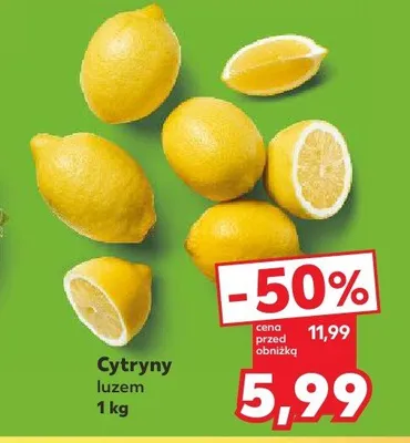 Cytryny luzem promocja w Kaufland