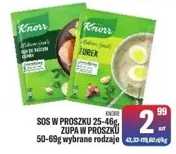 Sos w proszku 25-46g / Zupa w proszku 50-69g wybrane rodzaje promocja w Tomi Markt