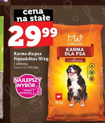 Karma dla psa Fiona & Atos promocja w TOPAZ