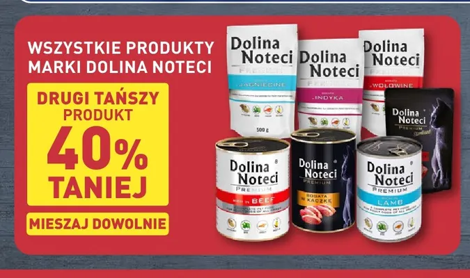 Karma dla psów Dolina Noteci Premium bogata w jagnięcinę promocja w Aldi