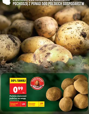 Ziemniaki jadalne polskie na wagę promocja w Biedronka
