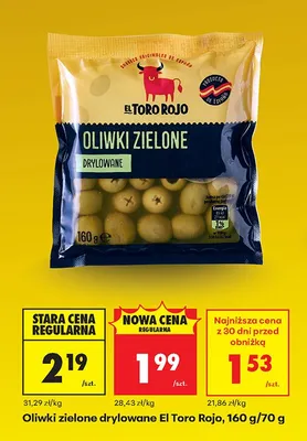 Oliwki zielone drylowane promocja w Biedronka