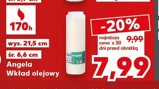 Wkład olejowy Angela promocja w Kaufland