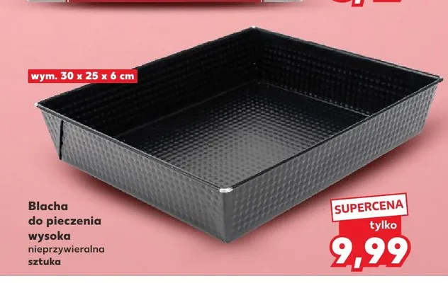 Blacha do pieczenia wysoka nieprzywieralna promocja w Kaufland