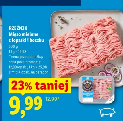 Mięso mielone z łopatki Olewnik promocja w Lidl