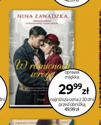 Książka W ramionach wroga Nina Zawadzka promocja w Empik