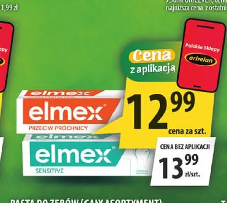 Pasta do zębów Elmex Przeciw Próchnicy promocja w Arhelan