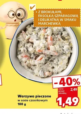 Warzywa pieczone w sosie czosnkowym promocja w Kaufland