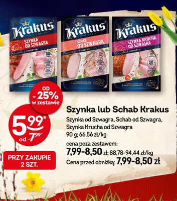 Szynka krucha od Szwagra promocja w Żabka