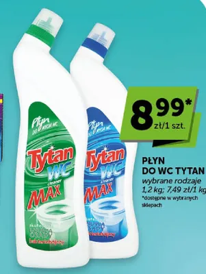 Płyn do WC Tytan Max zielony promocja w ABC