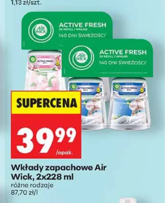 Wkłady zapachowe Air Wick 2-pak promocja w Biedronka